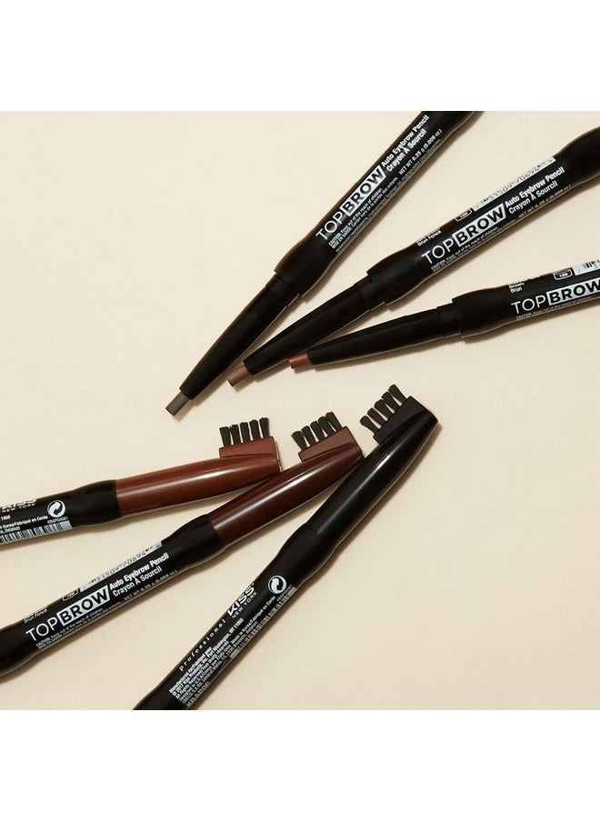 kiss new york Kiss New York Professional Long-Lasting Eyebrow, Retractable Eyebrow Pencil, Rich Pigmentation, Coconut Oil Infused, Built-in Brush Brow, Sapes, Define, Fills Brow, Eye Makeup (DARK BROWN)  - Image 5