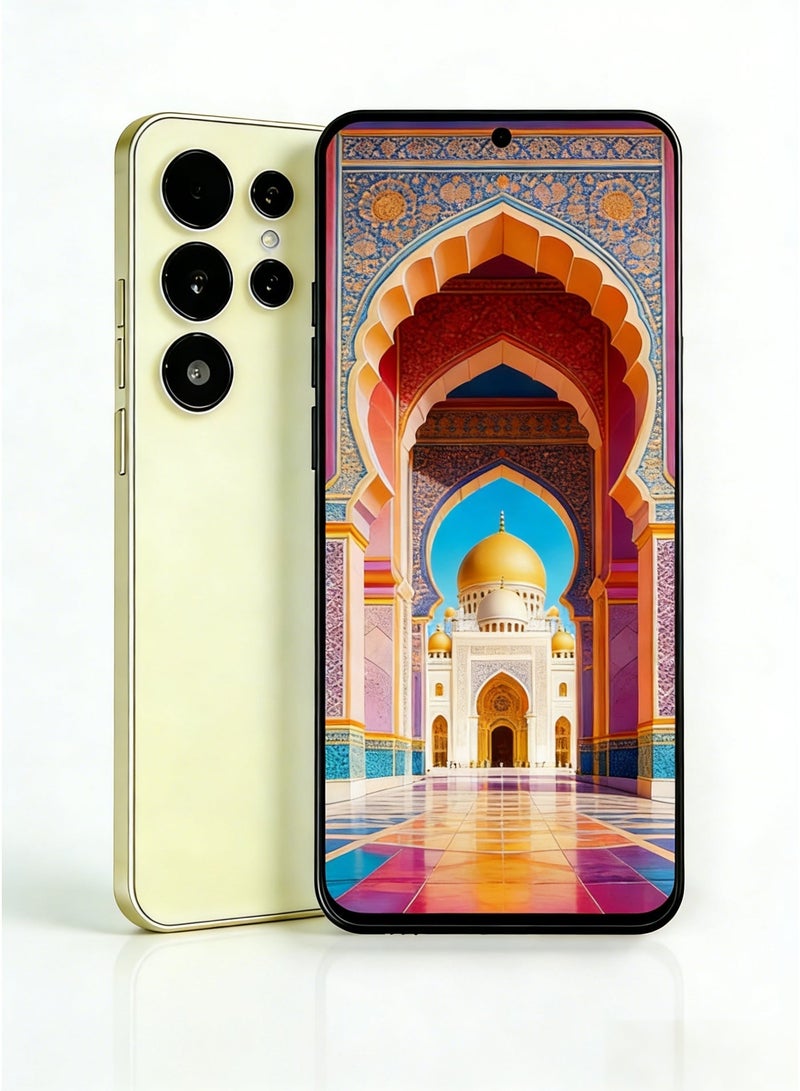 CCIT S24 Ultra Smartphone - 6.8-inch HD Full Screen, 6000mAh Battery, 13MP Dual Camera, Side Fingerprint & Face ID - Gold - Image 1