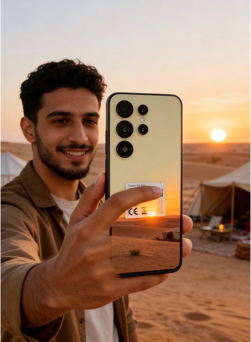 CCIT S24 Ultra Smartphone - 6.8-inch HD Full Screen, 6000mAh Battery, 13MP Dual Camera, Side Fingerprint & Face ID - Gold - Image 3