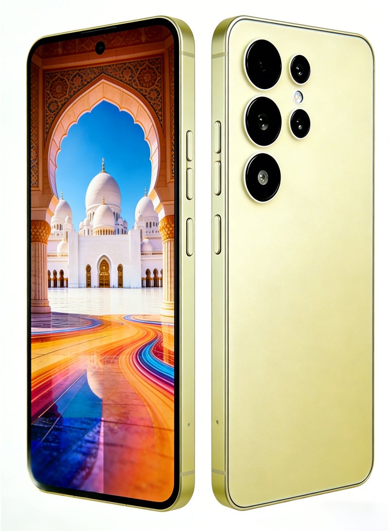 CCIT S24 Ultra Smartphone - 6.8-inch HD Full Screen, 6000mAh Battery, 13MP Dual Camera, Side Fingerprint & Face ID - Gold - Image 2