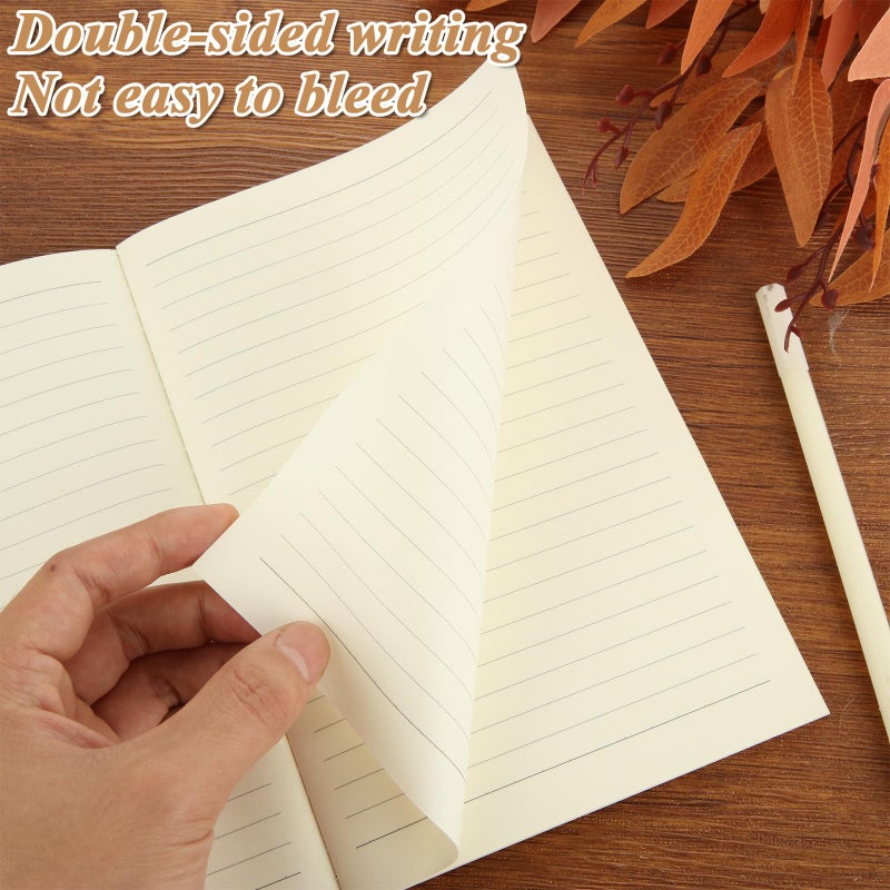 MIVIDE 50 Pack A5 Kraft Notebooks Bulk, 8.3â€ x 5.5â€ Lined Paper Journal Notebooks, 30 Sheets 60 Pages, Lined Travel Notebooks for Writing, Making Plans, School Office Supplies - Image 5