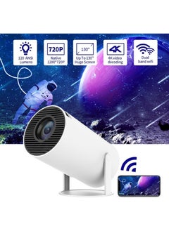 Generic Game Projector HY300 MAX Mini Portable Automatic Keystone Correction 4k Hd Projector 270°Rotation Mini Portable Projector with Two Controllers  - Image 2