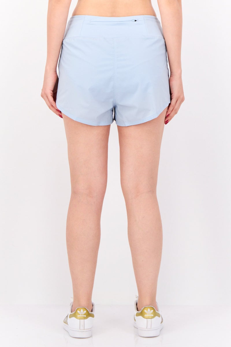 Adidas Women Sportswear Fit 2 Inseam Outdoor Shorts, Light Blue  - Image 3
