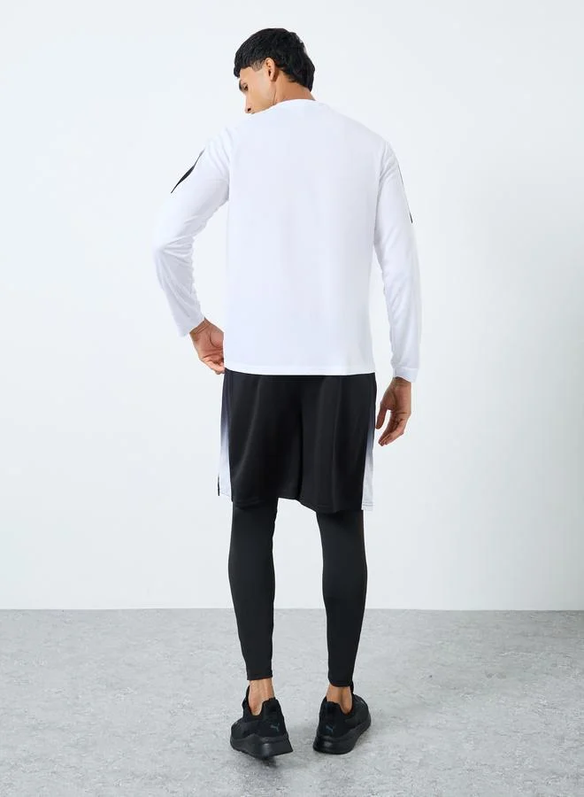 Styli Styli Pack of 3 - Reflective Print T-Shirt, Shorts and Track Pants