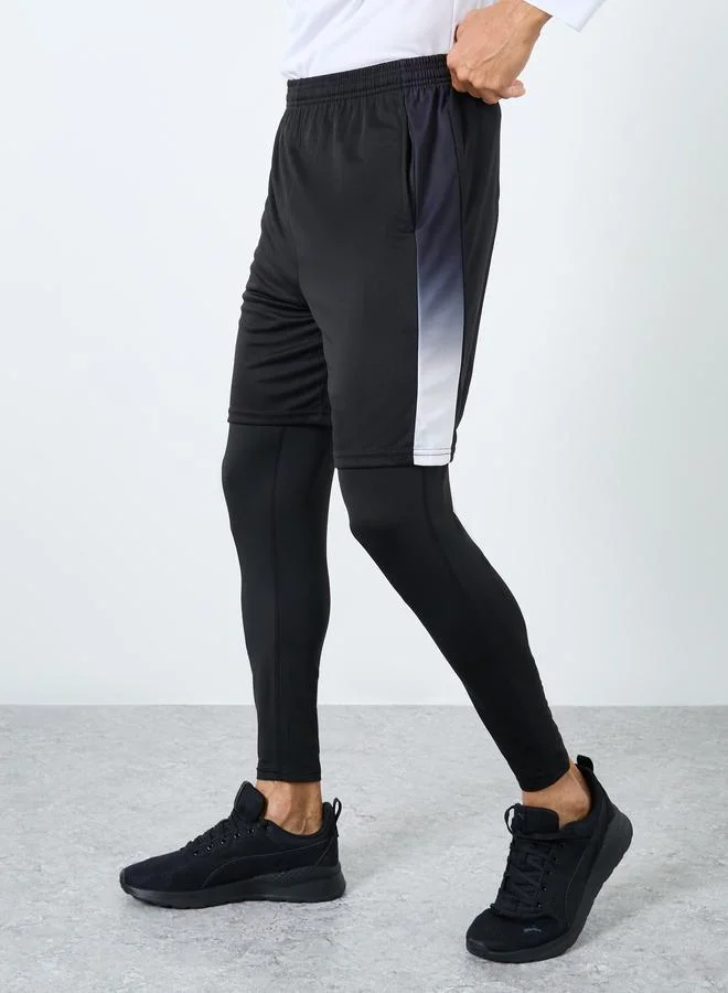 Styli Styli Pack of 3 - Reflective Print T-Shirt, Shorts and Track Pants