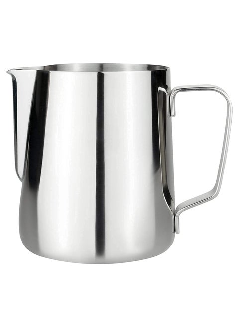 Stainless Steel Milk Frothing Pitcher, 350ml - Stylish Coffee Cup measuring scale and cut edge, perfect for frothing and steaming Use - Milk Frothing pitcher/Espresso Steaming Pitcher