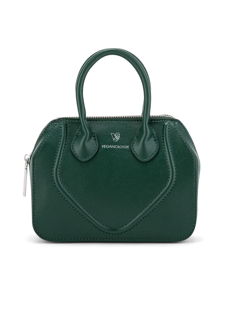 فيجانولوجي Mini Gemma Handbag in Green Made From 1.3 Bamboo Stems