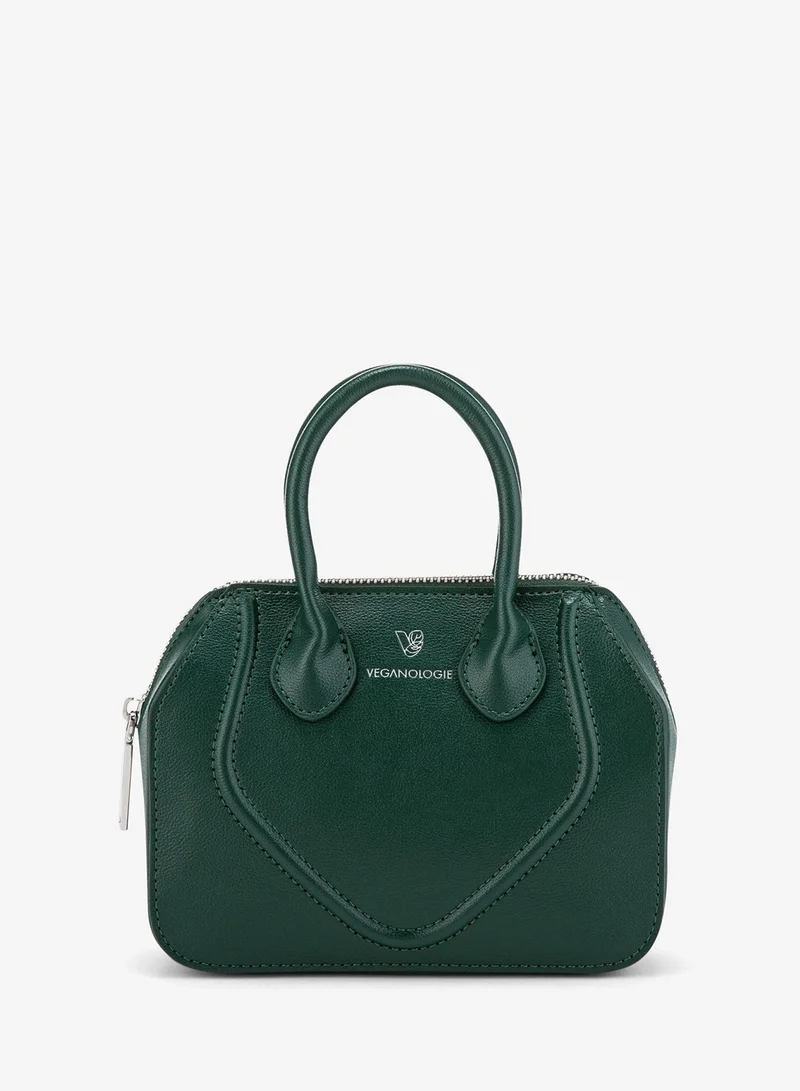 Veganologie Mini Gemma Handbag in Green Made From 1.3 Bamboo Stems