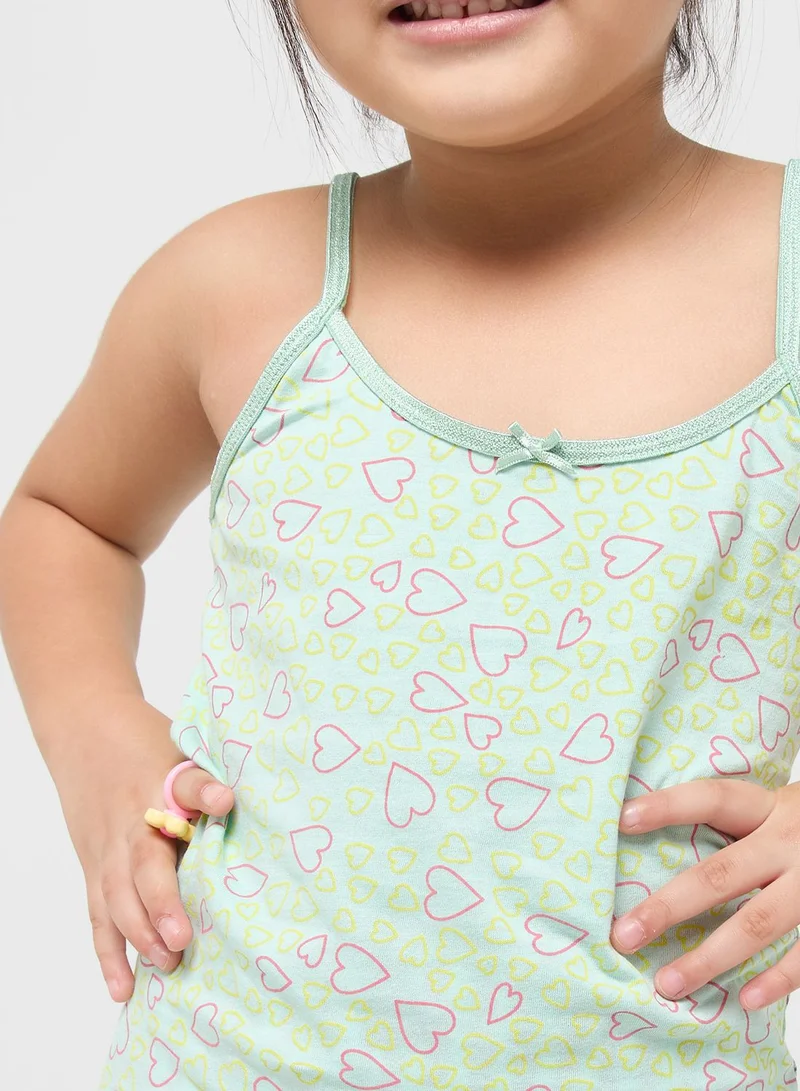 Pinata Pack Of 3 Printed Girls Camisole