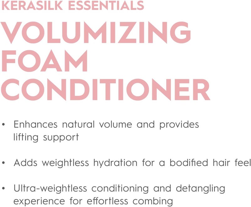 Kerasilk Essential Volume Foam Conditioner for Fine Lifeless Hair 150 ml - Image 1