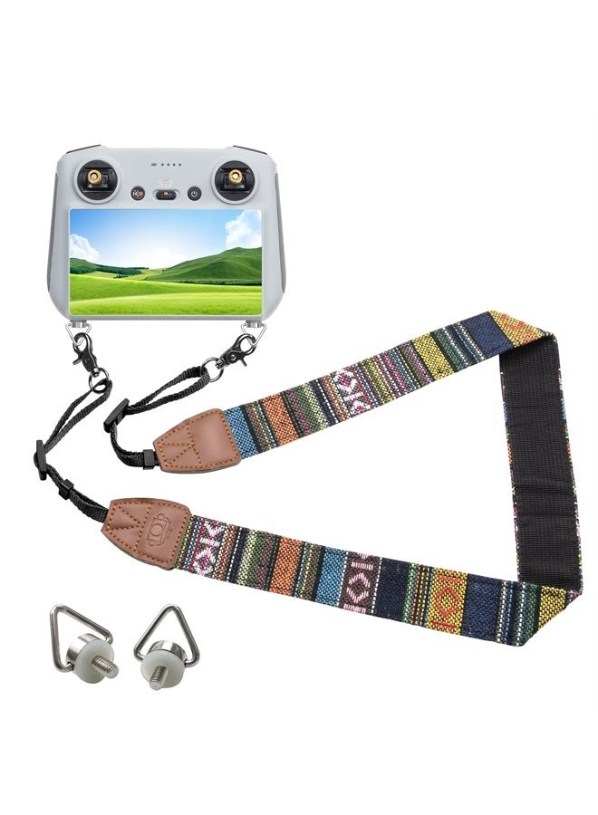 Hanatora Lanyard Neck Strap with Screws for DJI RC,RC 2,RC Pro,Smart Controller,Mini 3,Mini 3 Pro,Mavic 3 Classic/Cine,Air 3/2/2S,Mavic 2 Drone Remote Controller Accessories(Color) - Image 1