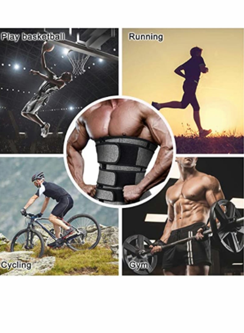 Unisex Waist Trimmer for Men and Women, Neoprene Belly Fat Burner and Body Shaper Belt for Workout, Improved Posture and Back Support, XL Size - Image 4