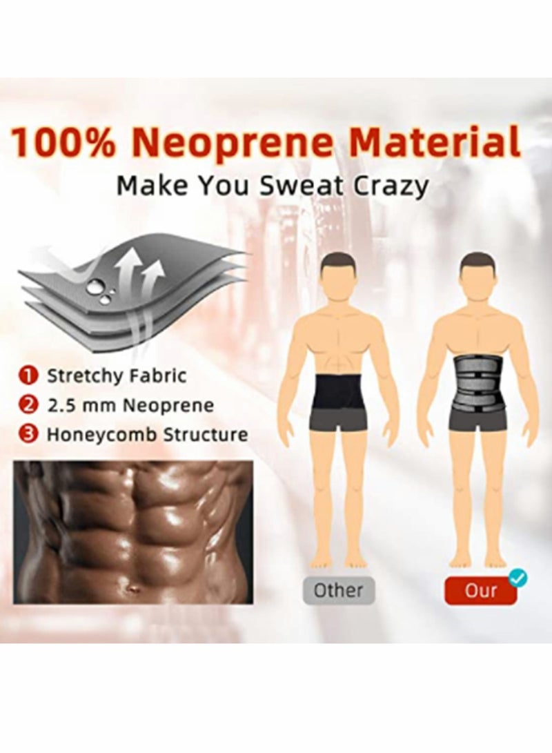 Unisex Waist Trimmer for Men and Women, Neoprene Belly Fat Burner and Body Shaper Belt for Workout, Improved Posture and Back Support, XL Size - Image 3