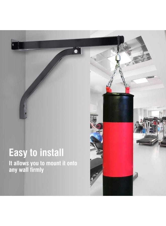 klarako Heavy Bag Stand, Heavy Punching Bag Hanger Wall Mount Standard Steel Wall Bracket with Wrench Screws for Boxing Enthusiasts (Black)  - Image 2