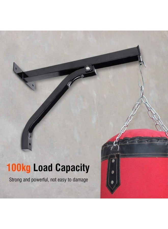 klarako Heavy Bag Stand, Heavy Punching Bag Hanger Wall Mount Standard Steel Wall Bracket with Wrench Screws for Boxing Enthusiasts (Black)  - Image 3