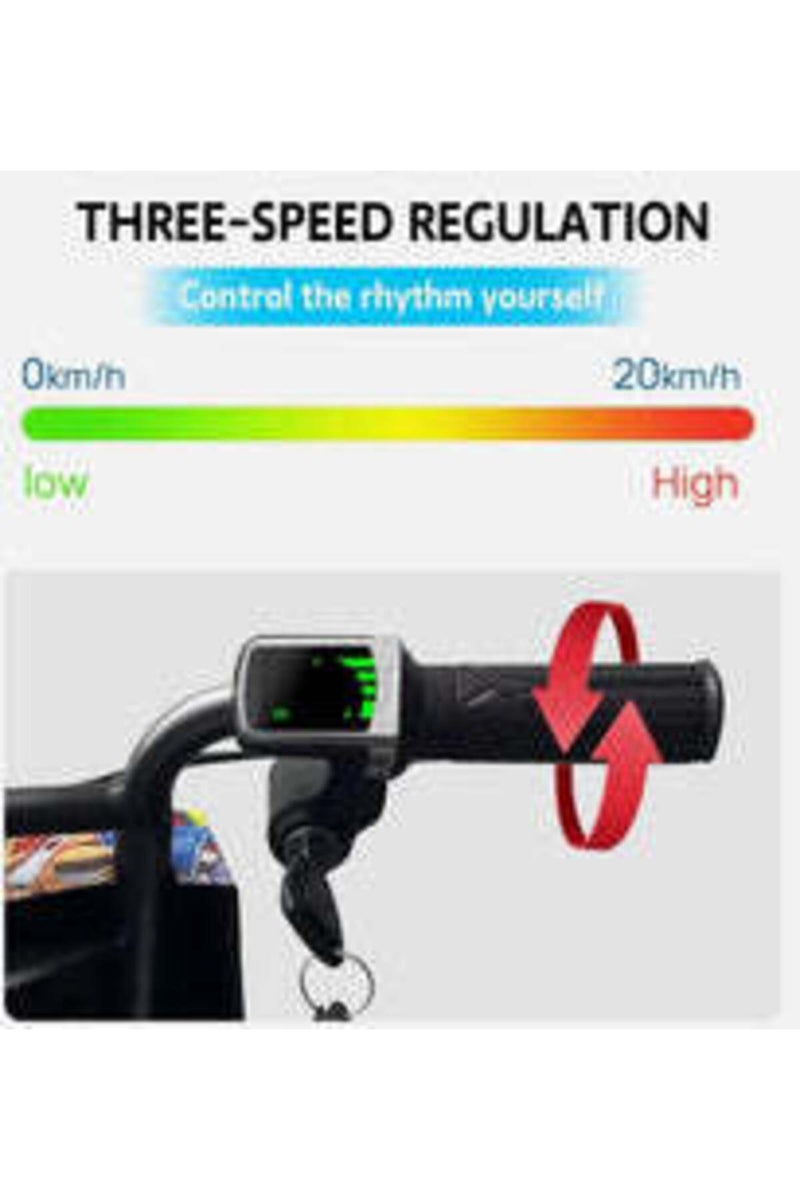 KIDS DRIFTING ELECTRIC SCOOTER FOR BOYS & GIRLS Age 4-15 Black - Image 2