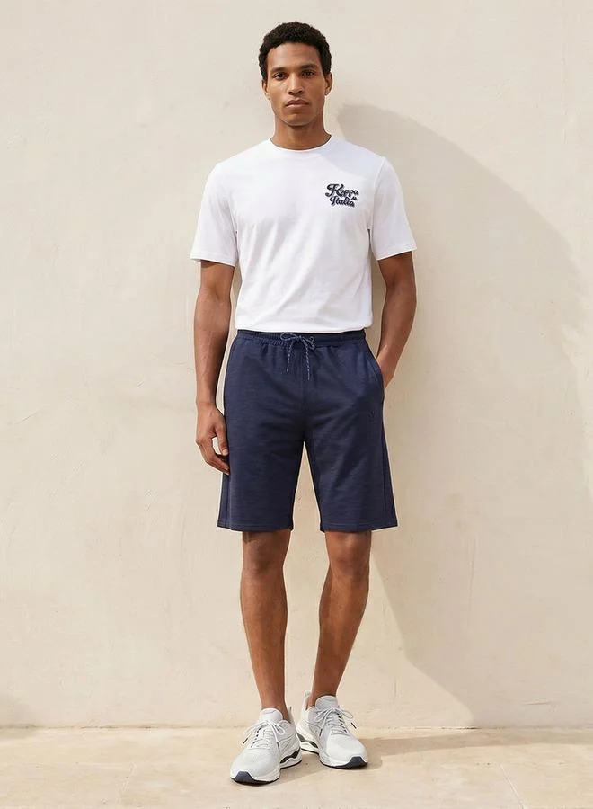 Kappa BLUE Kappa Elasticated Drawstring Waist Shorts for Men | Best Price UAE