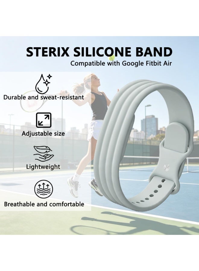 ZOXITY Silicone Band for Fitbit Air, Breathable Sport Strap Soft, lightweight, skin-friendly. Waterproof for swim, workout, sleep. Fits Google Fitbit Air. Multi-color for men & women - Image 3