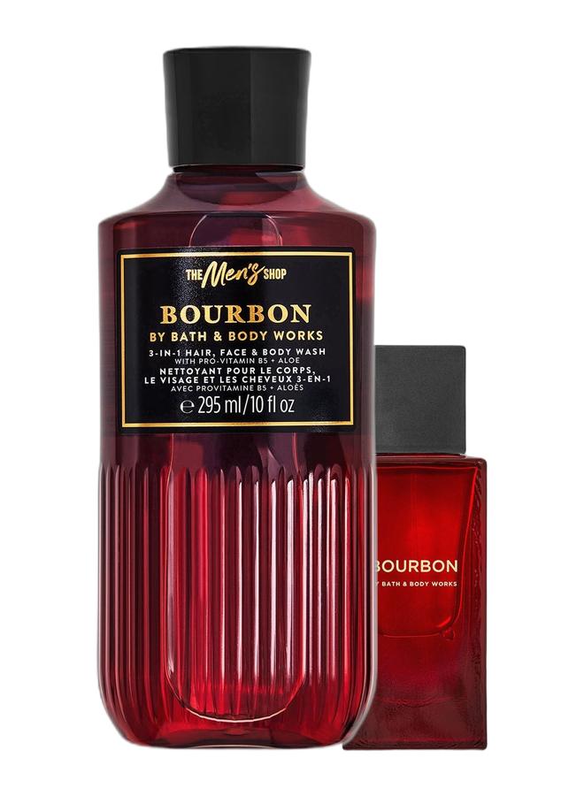 Bath & Body Works Bourbon Body Wash & Bourbon Cologne 100ml Bundle - Image 1