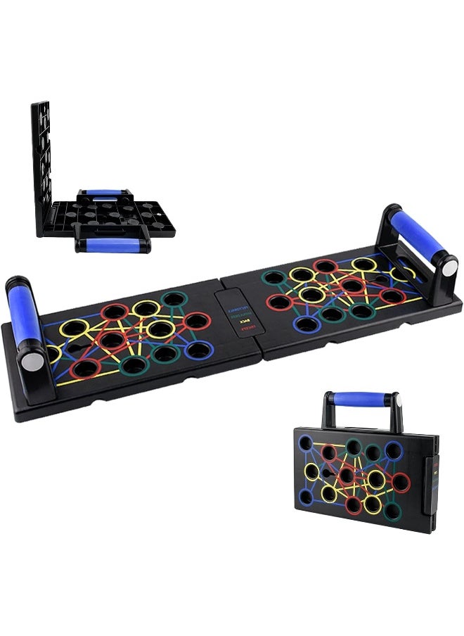 locisne Locisne Push Up Board for Men & Women, Portable Foldable Multi-Function Push Up Bar, Chest Muscle Exercise Professional Homeworkout Equipment System Fitness Strength Training Equipment  - Image 1