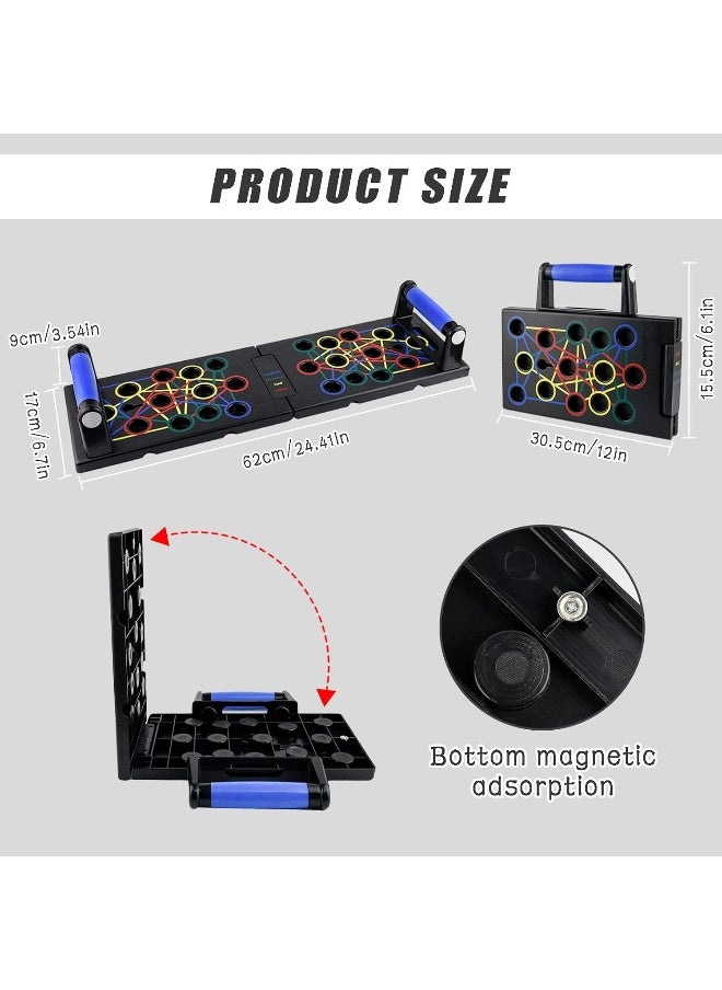 locisne Locisne Push Up Board for Men & Women, Portable Foldable Multi-Function Push Up Bar, Chest Muscle Exercise Professional Homeworkout Equipment System Fitness Strength Training Equipment  - Image 3