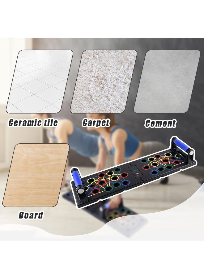 locisne Locisne Push Up Board for Men & Women, Portable Foldable Multi-Function Push Up Bar, Chest Muscle Exercise Professional Homeworkout Equipment System Fitness Strength Training Equipment  - Image 4