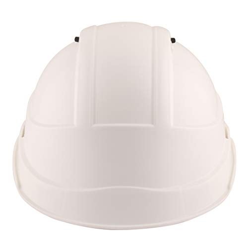 KARAM PN545 Safety Helmet for Men Industrial & Construction Helmet | Slider Type Adjustment with Adjustable Chin Strap | Ventilation & Side Slot for Attachment | EN Certified Hard Hat | Super White - Image 4