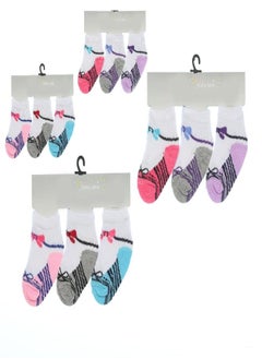 Bundle Of 12 Soft Cotton Socks For Baby Girls