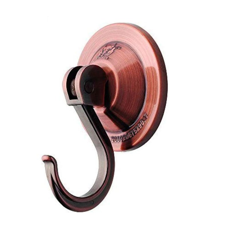 NL Home Suction Cup Hooks 4Pack Vacuum Wreath Hangers for Flat Smooth Wall Surface Copper