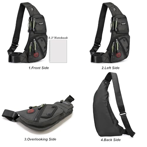 NICGID Sling Bag Chest Shoulder Backpack Crossbody Bags Casual Daypack for Men Women - Image 2