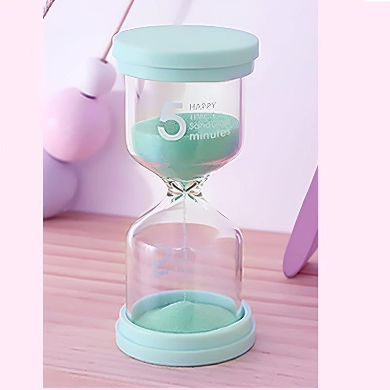 Desk Timer - Artistic Sand Hourglass for Concentration, Stress Relief, and Holiday Decoration, Fits Coffee Tables, Bookshelves, and Festive Settings Featuring Colorful, Random Sand (model 1-5 minute) - Image 4