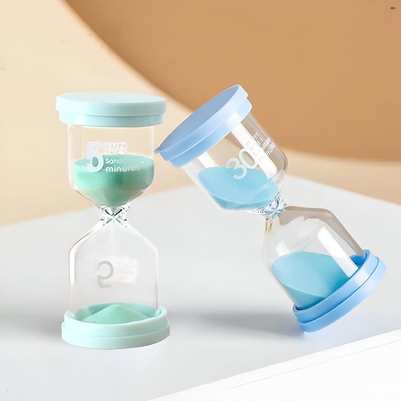 Desk Timer - Artistic Sand Hourglass for Concentration, Stress Relief, and Holiday Decoration, Fits Coffee Tables, Bookshelves, and Festive Settings Featuring Colorful, Random Sand (model 1-5 minute) - Image 5