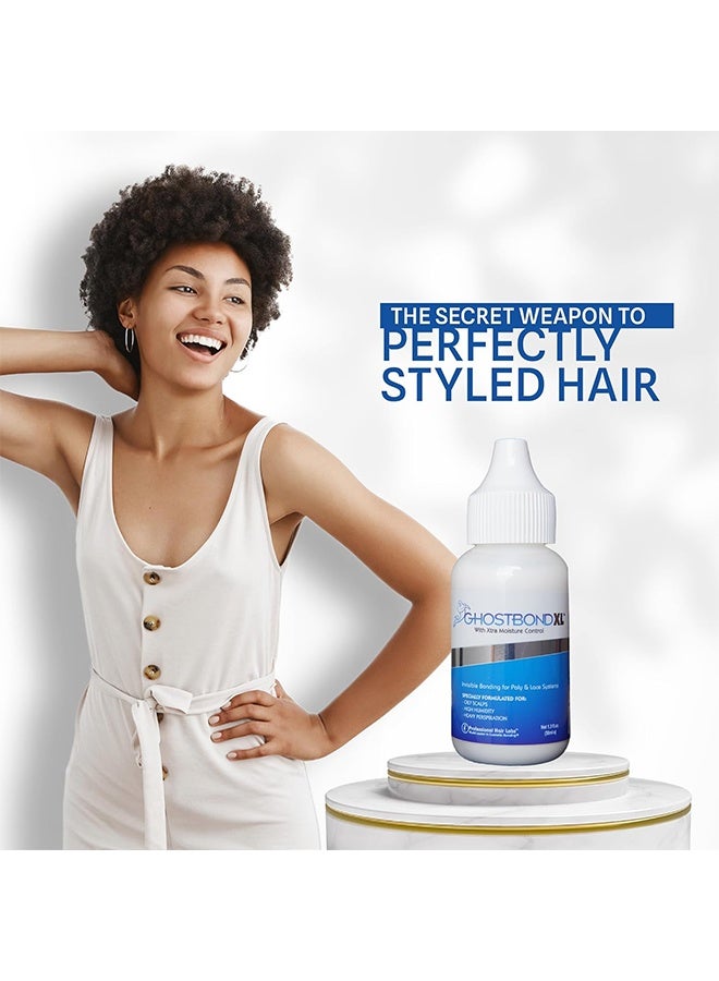 جوست بوند لاصق استبدال الشعر 38ml - الغراء الغير مرئي للاتصال بالعاعار - مقاومة للماء والزيت ، غير سامة ، خفيفة الحفاظ على قطعة الشعر البولي والدنتيل الآمنة والطبيعية ، والععار وأنظمة التوبي - Image 3