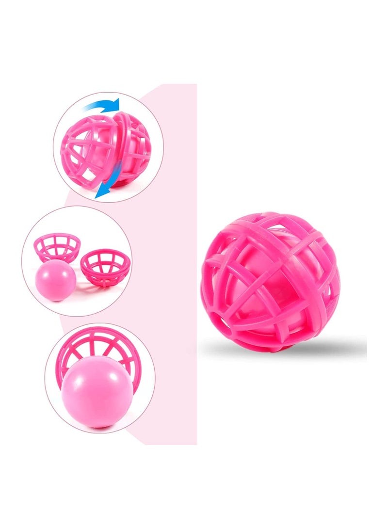 Bukela Purse Cleaning Ball, 2pcs Purse Ball Cleaner Keep your Bags Clean, Reusable Mini Cleaning Balls Sticky Inside Ball Picks up Dust, Dirt and Crumbs in Purse Cosmetic Bag Backpack Handbag(Black And Pink) - Image 4