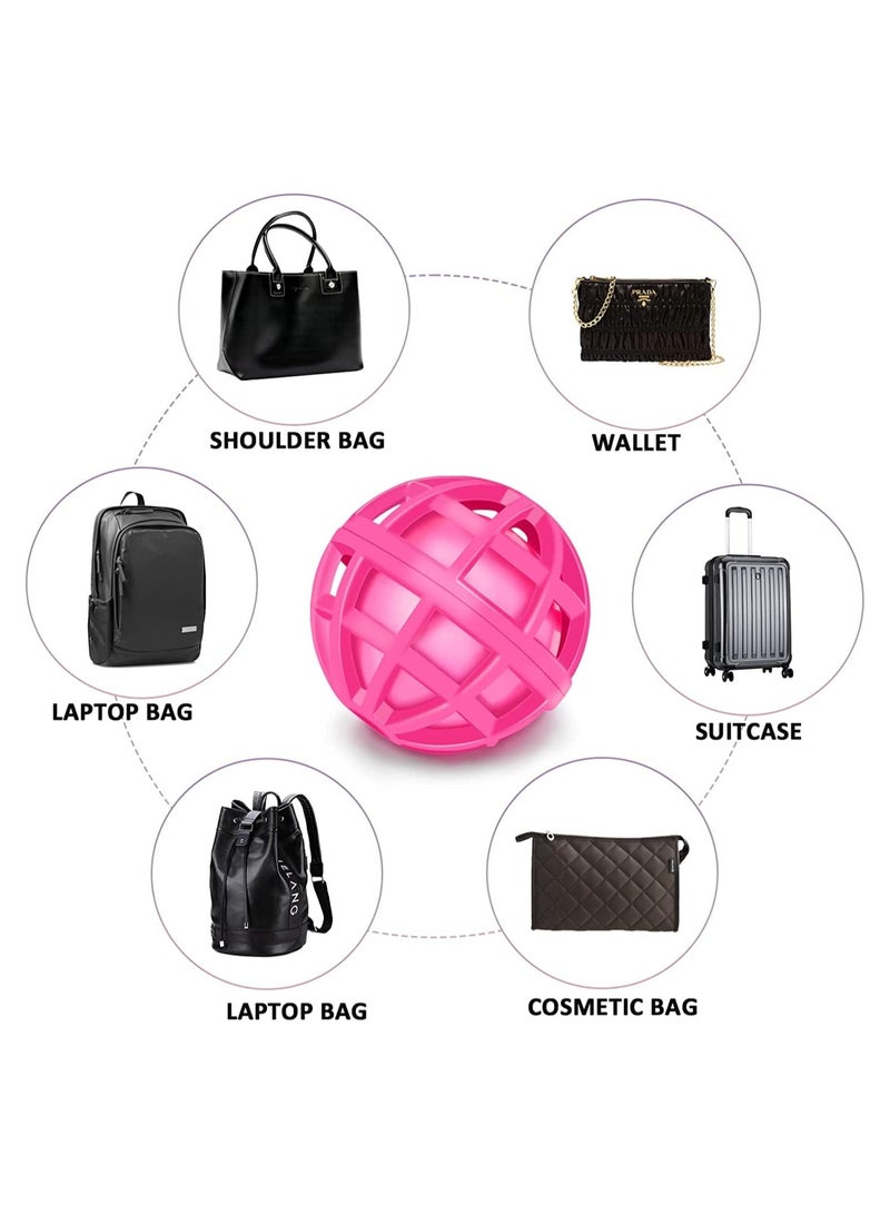 Bukela Purse Cleaning Ball, 2pcs Purse Ball Cleaner Keep your Bags Clean, Reusable Mini Cleaning Balls Sticky Inside Ball Picks up Dust, Dirt and Crumbs in Purse Cosmetic Bag Backpack Handbag(Black And Pink) - Image 5
