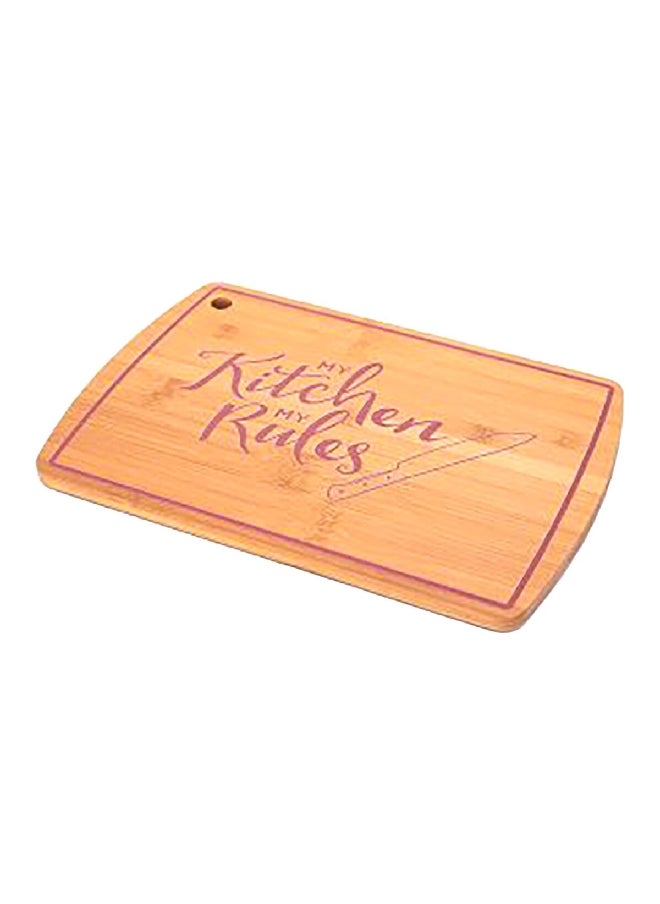 Bien Servi Rectangular Shape Anti Slip Base Sustainable Bamboo Cutting Board Brown 23 x 33 x 1 cm H-2049L-UV7  - Image 2