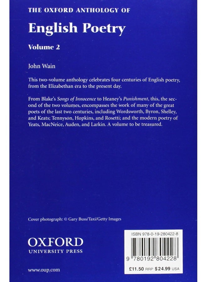 The Oxford Anthology of English Poetry Volume II: Blake to Heaney - Image 3