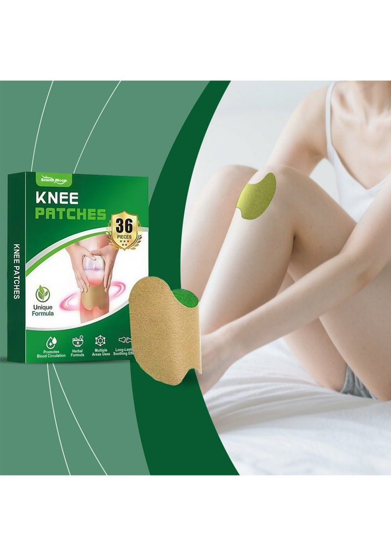SOUTH MOON Pain Relief Patches,36 Pcs Knee Pain Relief, Wormwood Relieving 12 Hour Long Lasting Relief of Joint Pains for Knee, Back, Neck, Shoulder Pain - Image 2
