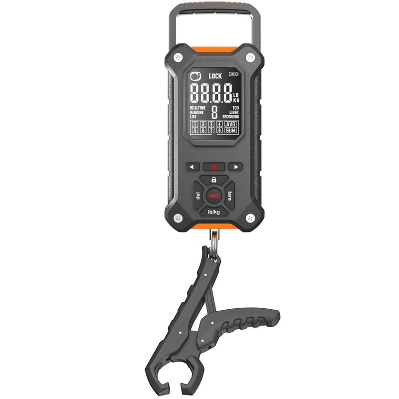 SNAIL TRAIL Tournament Fish Scale with Lip Gripper, Digital Hanging Weight Scale weighing 50lb, Electronic Hand Held Luggage Scale for suitcase - Image 1