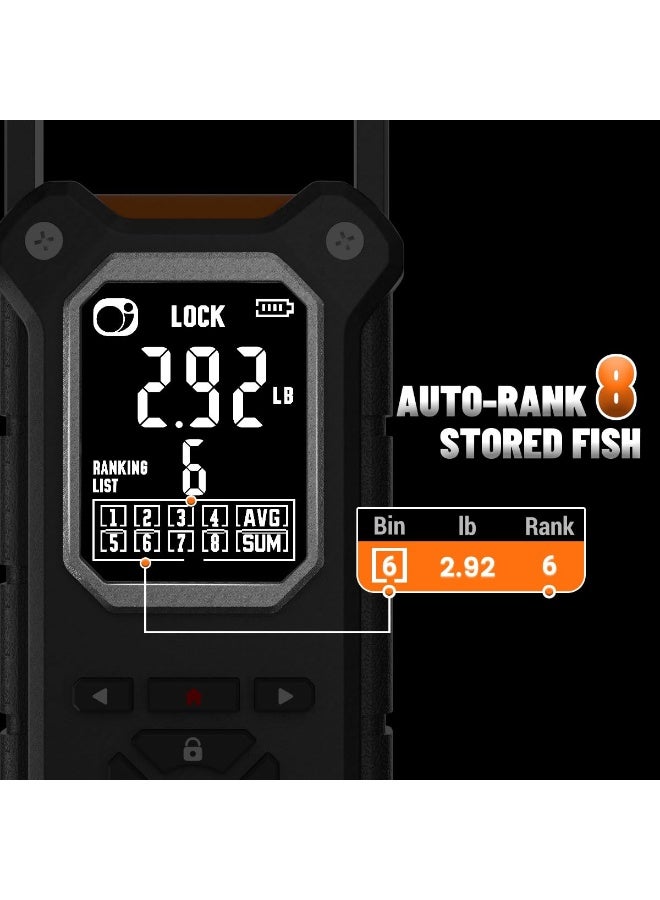 SNAIL TRAIL Tournament Fish Scale with Lip Gripper, Digital Hanging Weight Scale weighing 50lb, Electronic Hand Held Luggage Scale for suitcase - Image 2
