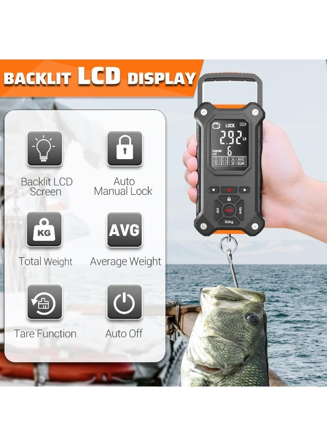 SNAIL TRAIL Tournament Fish Scale with Lip Gripper, Digital Hanging Weight Scale weighing 50lb, Electronic Hand Held Luggage Scale for suitcase - Image 4