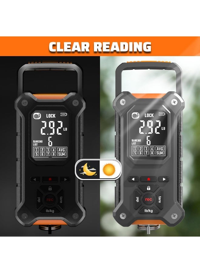 SNAIL TRAIL Tournament Fish Scale with Lip Gripper, Digital Hanging Weight Scale weighing 50lb, Electronic Hand Held Luggage Scale for suitcase - Image 3