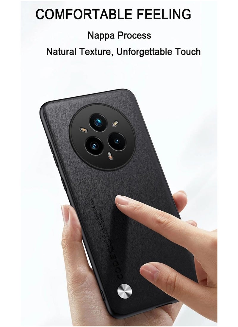 General Case Compatible Realme 14 Pro Plus Case, Pure Leather Skin Friendly Case Matte Bumper Pad Soft-Edge Shockproof Case for Realme 14 Pro+ 5G  - Image 3