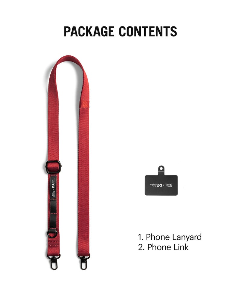 DailyObjects Red Art of Motorcycling Utility Lanyards | Phone Necklace Comfortable Around The Neck, Compatible with All Smartphones | Phone case is not included - Image 5