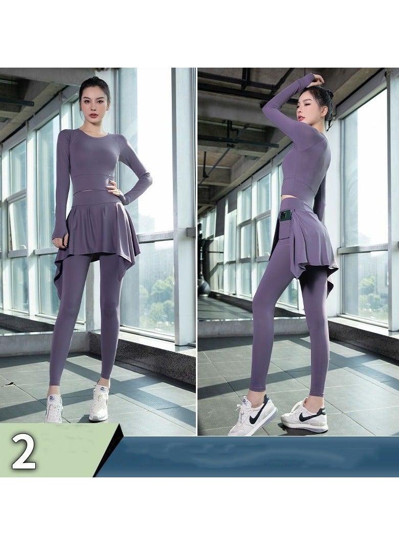 EBMINI New Pilates Yoga Training Fitness Clothing Set