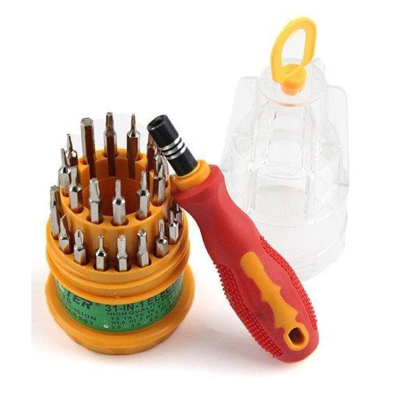 R3 Repairing Interchangeable Precise Screwdriver Set 31 Screwdriver Bits, Professional Magnetic Driver Set, for PC/Household/Furniture/Tablet/Game Console/Electronic Devices(Multicolor)  - Image 1