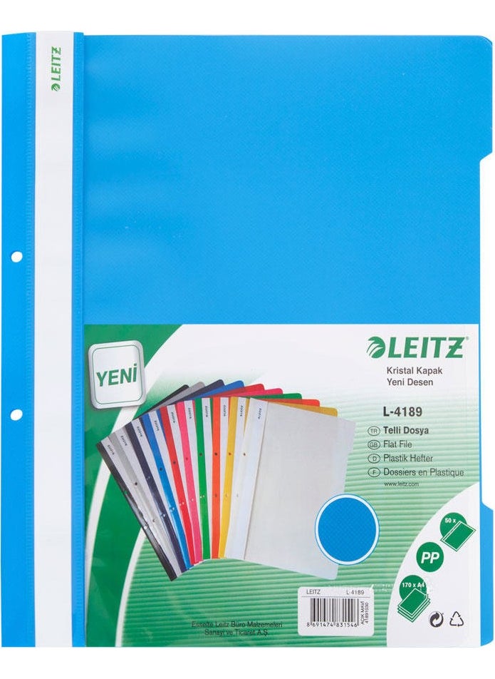 LEITZ 4189 Wire File 10 Pack Light Blue 