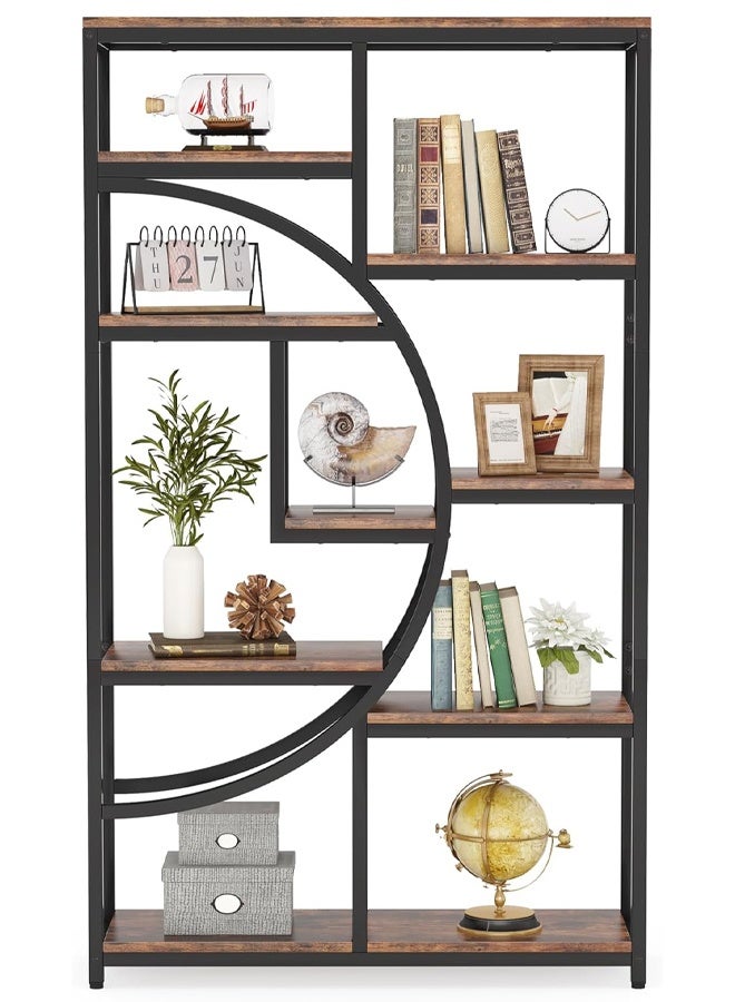 NKX Free Standing Tall Bookshelves Storage for Books and Multifunctional for Living Room Bedroom Office - Image 5