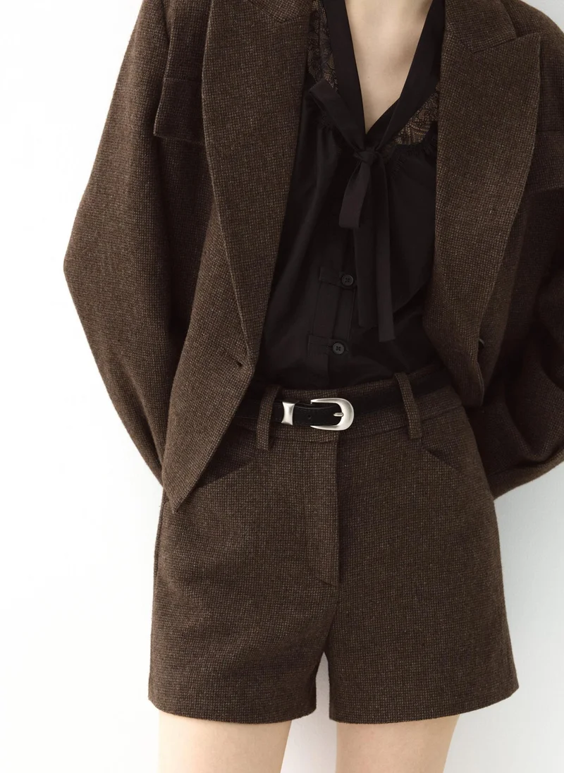 Lichi  Thin leather belt with a wide buckle for Women | Best Price UAE
