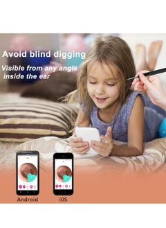 CIMIA Ear Wax Removal,Smart Ear Cleaner with HD Camera, Rechargeable Earwax Remover Tool, Safe Ear Scoop for Children & Adults, Home Ear Cleaning Kit,Black  - Image 5